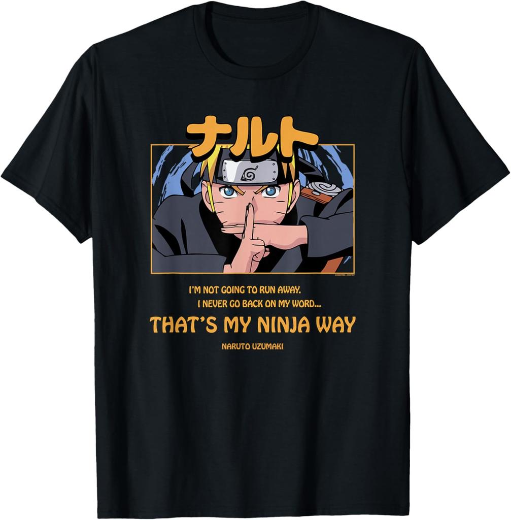 Naruto Shippuden Closed Caption Ninja Way Anime T-Shirt S-6xl