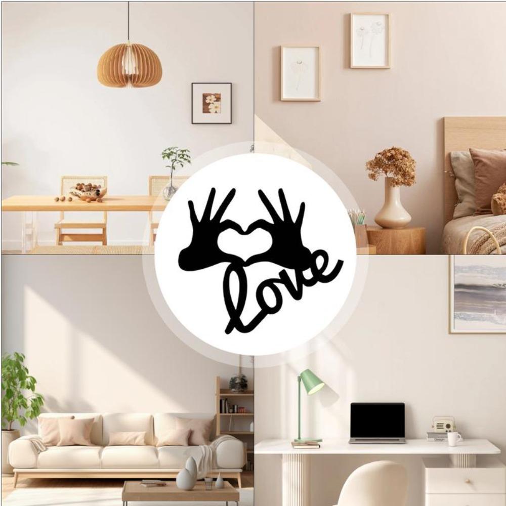 Wall Background Heart Cutouts Wall Hanging Art Wall Silhouette Living Room