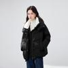 Qiushui Yiren Women's Fashion Big Lapel 90% White Duck Down Winter Puffer Coat