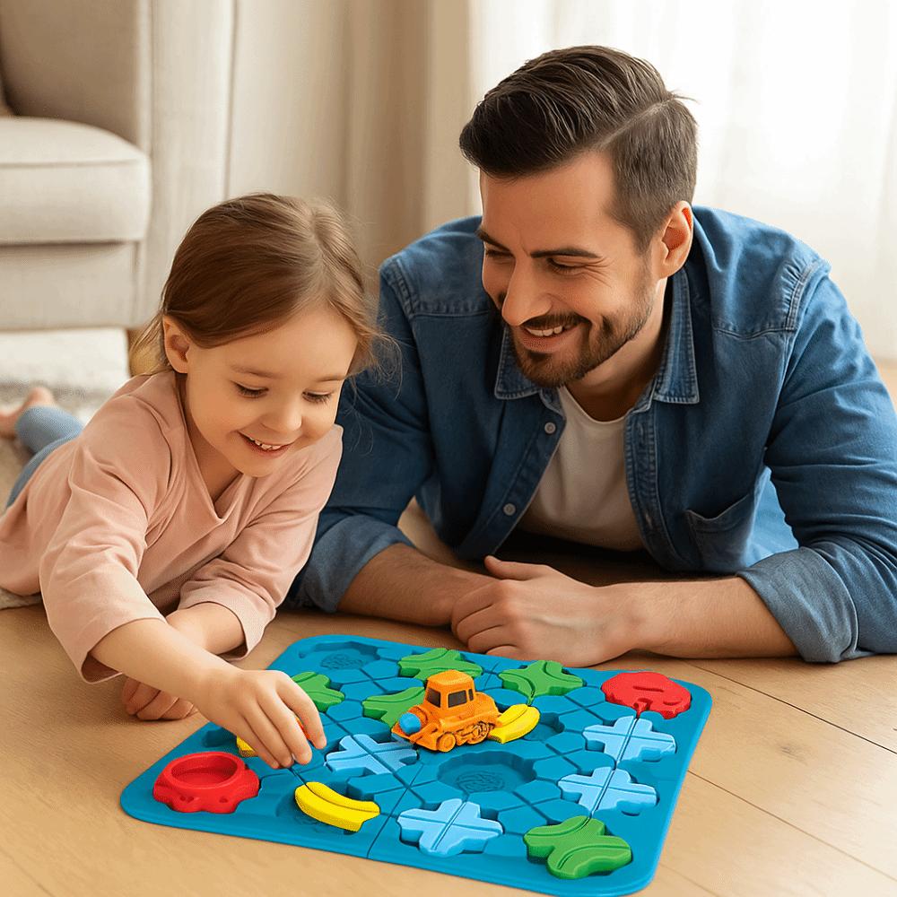 Plastic Logical Road Builder Games Montessori Table Education Puzzle Toys  Children's