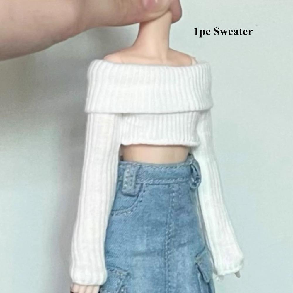 Повседневная одежда Милая Джинсовая юбка с разрезом Ручная работа Модные Топы с бантом Одежда Игрушки для детей Аксессуары для DIY для кукол Blythe ob24