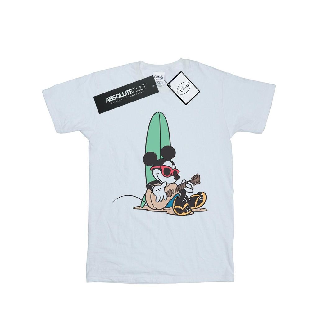 Disney Womens/Ladies Mickey Mouse Surf And Chill Cotton Boyfriend T-Shirt