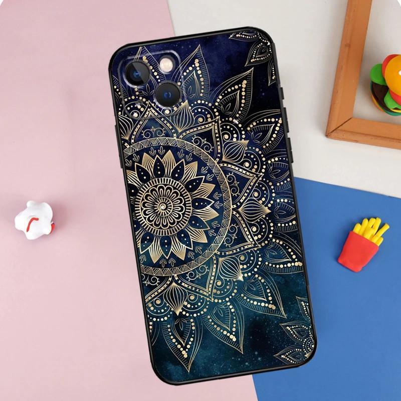 Чехол для мобильного телефона Apple Iphone15Pro Max Mandala, чехол для мобильного телефона Mandala окрашен и защищен от падения Huawei