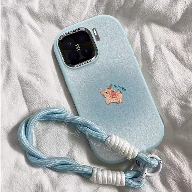Градиентный Дамбо Совместимый с Apple 15 iPhone 17 Pro Max Чехол для телефона Металлическое кольцо Силиконовый чехол Huawei Xiaomi