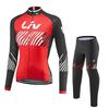 Cycling Jersey Set Mens Long Sleeve Breathable Bike Shirt Pants Road Mountain Biking