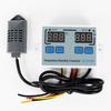 220V Digital Temperature Humidity Controller Dual LED Display Electric Heating Thermostat Humidity Egg Incubator Regulator
