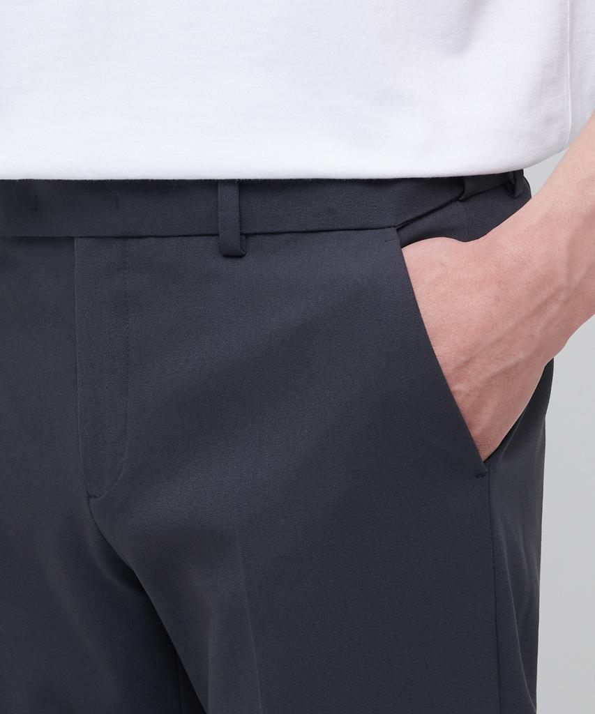 MUSINSA STANDARD Lightweight Tapered Hidden Banding Crop Slacks [Blue Gray]