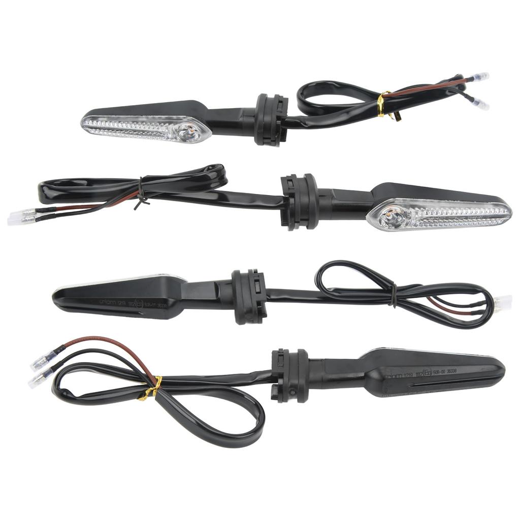 2 Pcs 12V Motorcycle Turn Signal Lights Amber LED Indicator Lamp for YZF R15 R25 R3 R6S R1 R7 R9