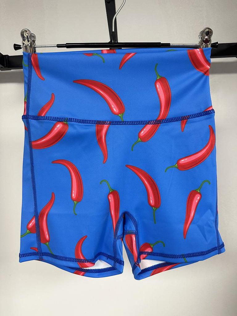 Спортивные шорты для йоги с принтом в европейско-американском стиле с высокой талией для женщин