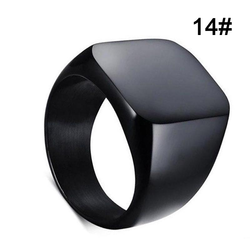 Мужское ювелирное кольцо, простые кольца из нержавеющей стали, цельное полированное классическое модное обручальное кольцо