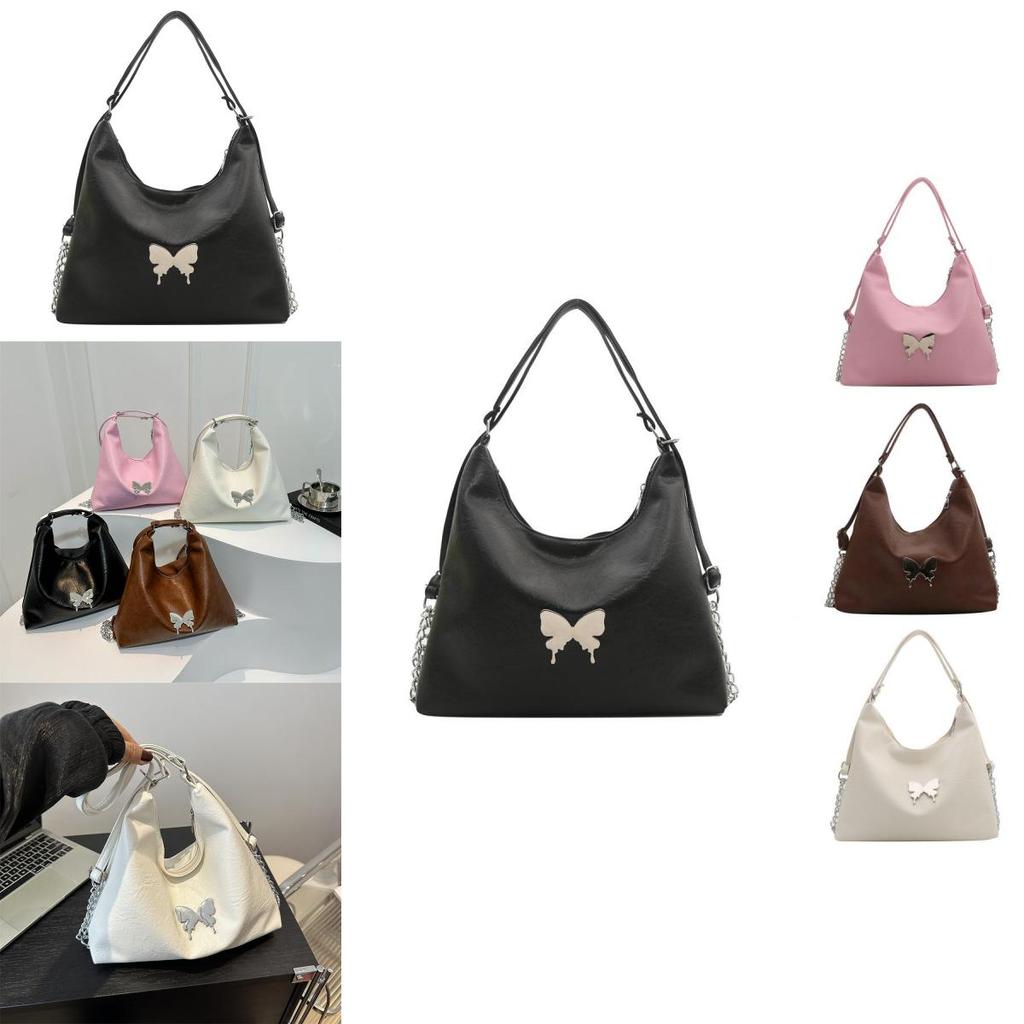 Chic Seam Stitching Tote Bag For Women 2024 Spring New Fashion Commuter Shoulder Bag
