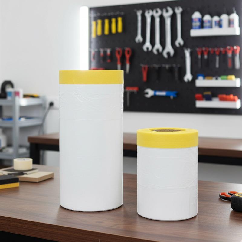 Car Paint Masking Film Painting Shielding Protective Film PE Plastic Dropping Cloth Cover for Automotive Coating Covers