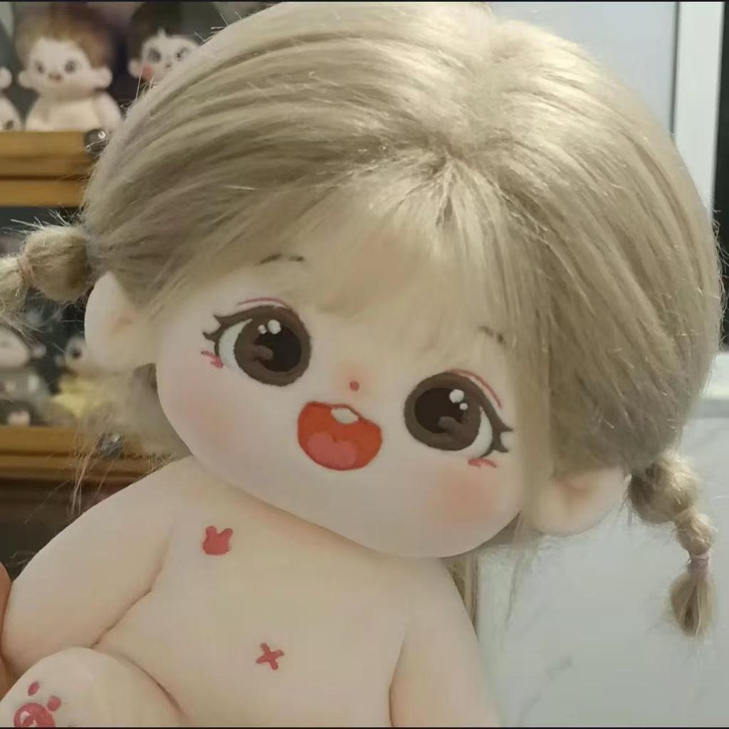 20 см Кавайная Плюшевая Хлопковая Кукла Аниме Набитая Кукла Идол Наряд Плюшевые Игрушки Звездные Куклы Фигурка Действия Платье Девочки Дети Подарки