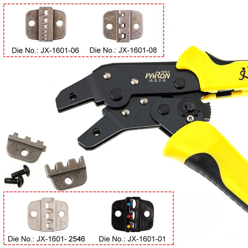 PARON JX-1601-6/JX-1601-8/JX-1601-2546 0,25-6 мм 2 щипцы для обжима проводов многофункциональный инструмент инженерный храповой инструмент для обжима наконечников шнура