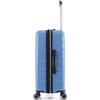 Lot de 3 valises Extensible Rigide Trolley Polycarbonate - LYS Paris 395/3 - 393 &amp; 395 Bleu