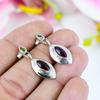 Natural Garnet, Peridot Gemstone 925 Solid Sterling Silver Earring 1.25" b6G10