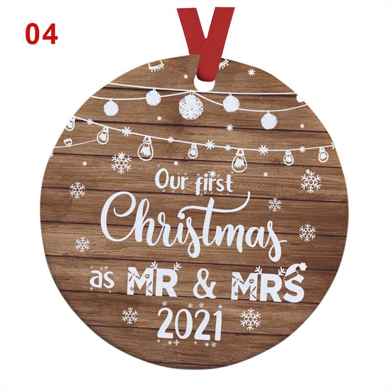 1 шт. Подарок ребенку Деревянное Рождественское украшение Собака Узор Собаки Фирменный Кулон Круглые Подвески Вечеринка