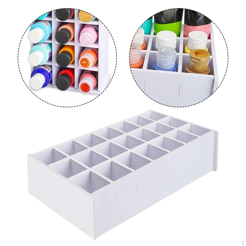 Art Supplies Storage Rack for Watercolor Paints And Brushes