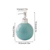 Press Type Ceramic Hand Soap Bottle Refillable Bath Lotion Pump Jar Liquid Soap Container  Home