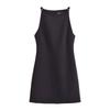 Kaslead New Arrival Women's Clothing Fashion Style Fashion Slim-Fitting Simple Straight Collar Sleeveless Dress 9479049