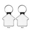 DIY Dye Sublimation Blanks Keychain Creative Double Sides Blank ID Tags Keyring  Backpack Decor