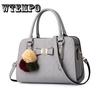 Handbag Women Bags Zipper Crossbody Bags Shoulder Bag Casual Shell Tote with Hairball Ornaments