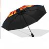8 Rib Auto Folding Umbrella Germany national football team Print Custom Name Text Portable Rain Gear