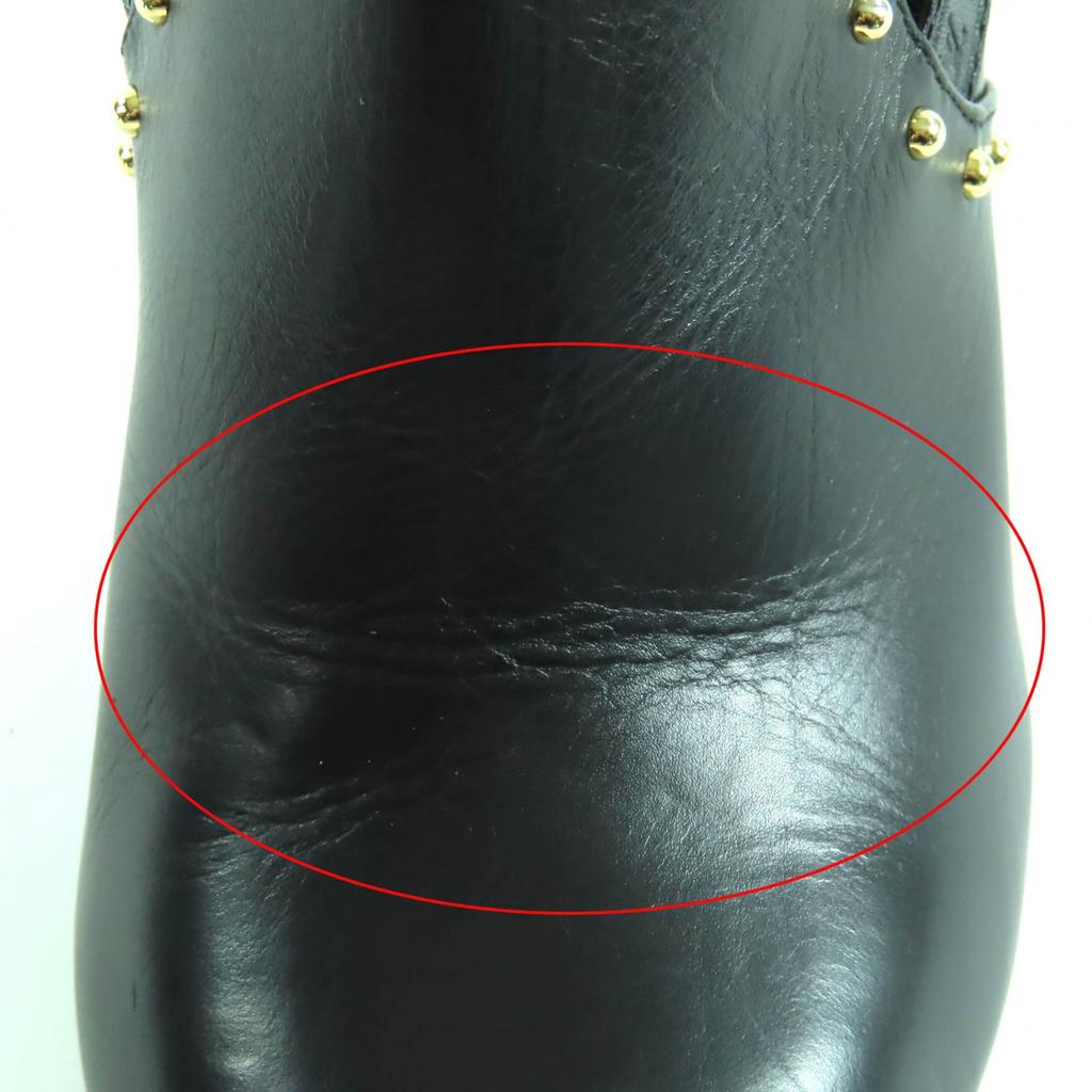 Excellent LOUIS VUITTON Ankle boots Monogram belt design leather Women 37 Used