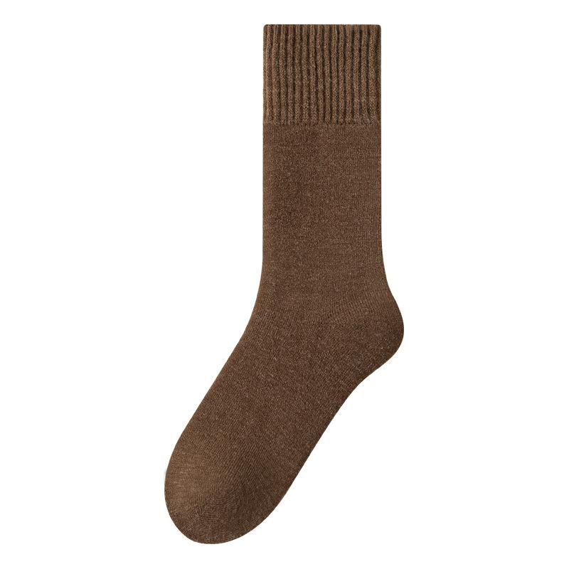 Wool, Fleece, Thickened Warm Men's Socks, Winter Thigh-high Socks, Cashmere and Mid-calf Socks