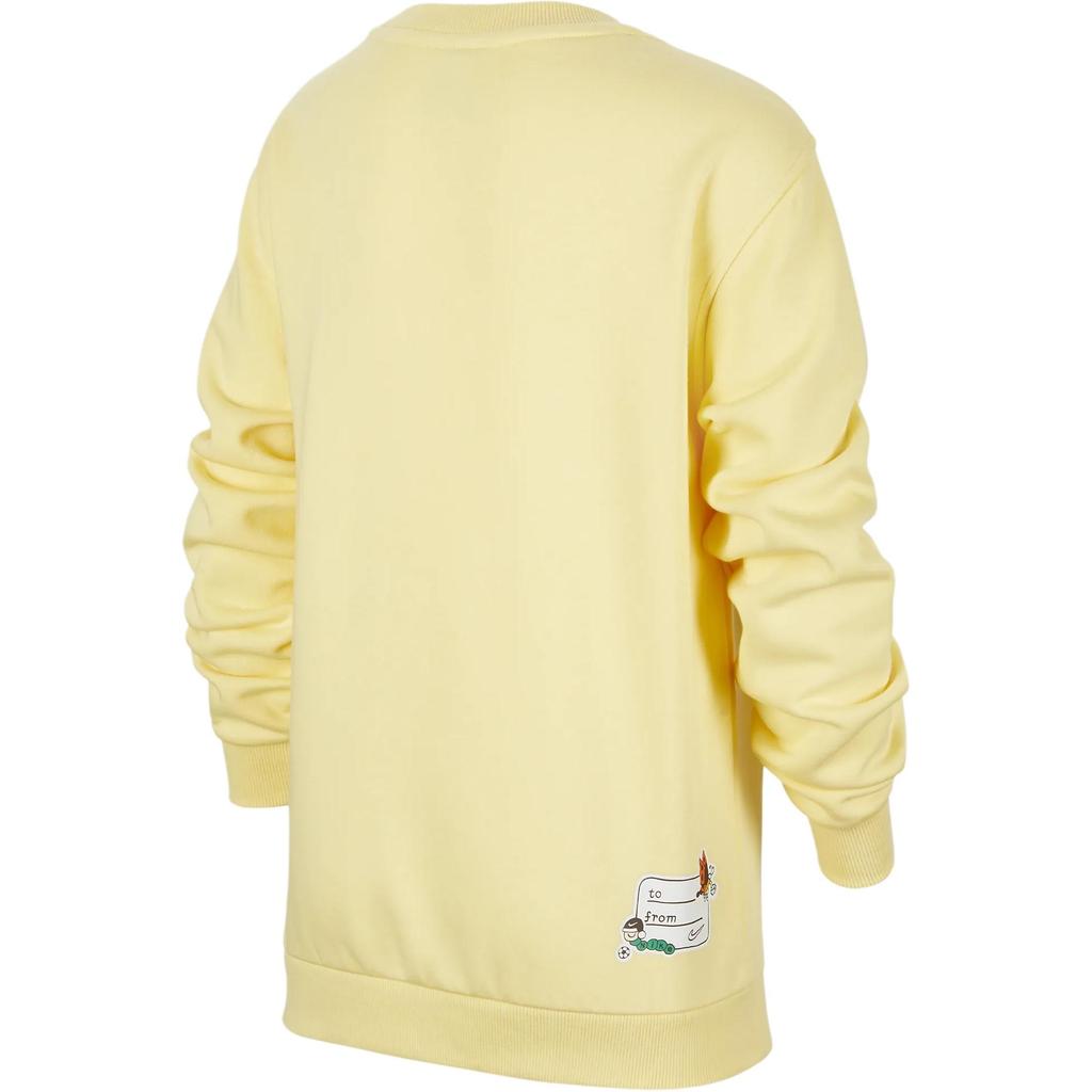 (PS) Nike Sportswear Club Fleece Sweatshirt 'Yellow' Kids' HQ4885-701