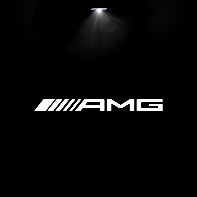 DDE2 WWW 2PCS LED Car Door HD Laser Projector Lights Door Welcome Lamp Mercedes Benz Amg A C E GLC GLA GLE W205 W212 W213 X253 X156