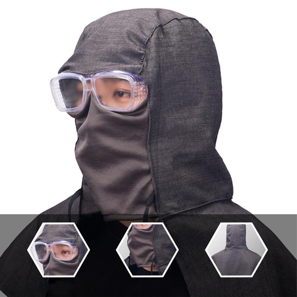 Full Protective Welding Hood Hat Durable Welded Cap Shawl for Protection