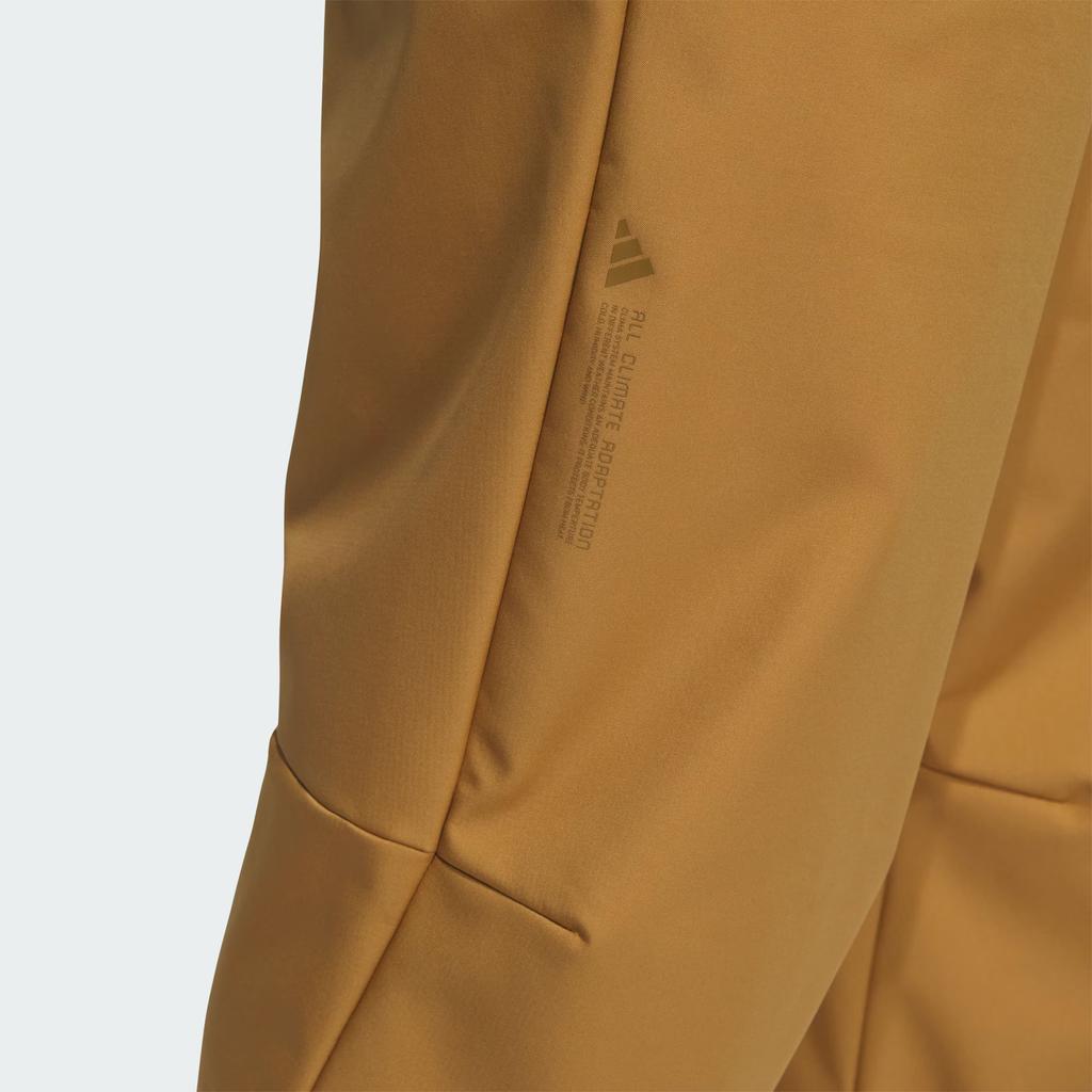 Adidas TH WV PNT Simple Brand Logo Comfortable Water-Resistant Straight-Leg Casual Pants Unisex Pants Light-Brown JZ8407