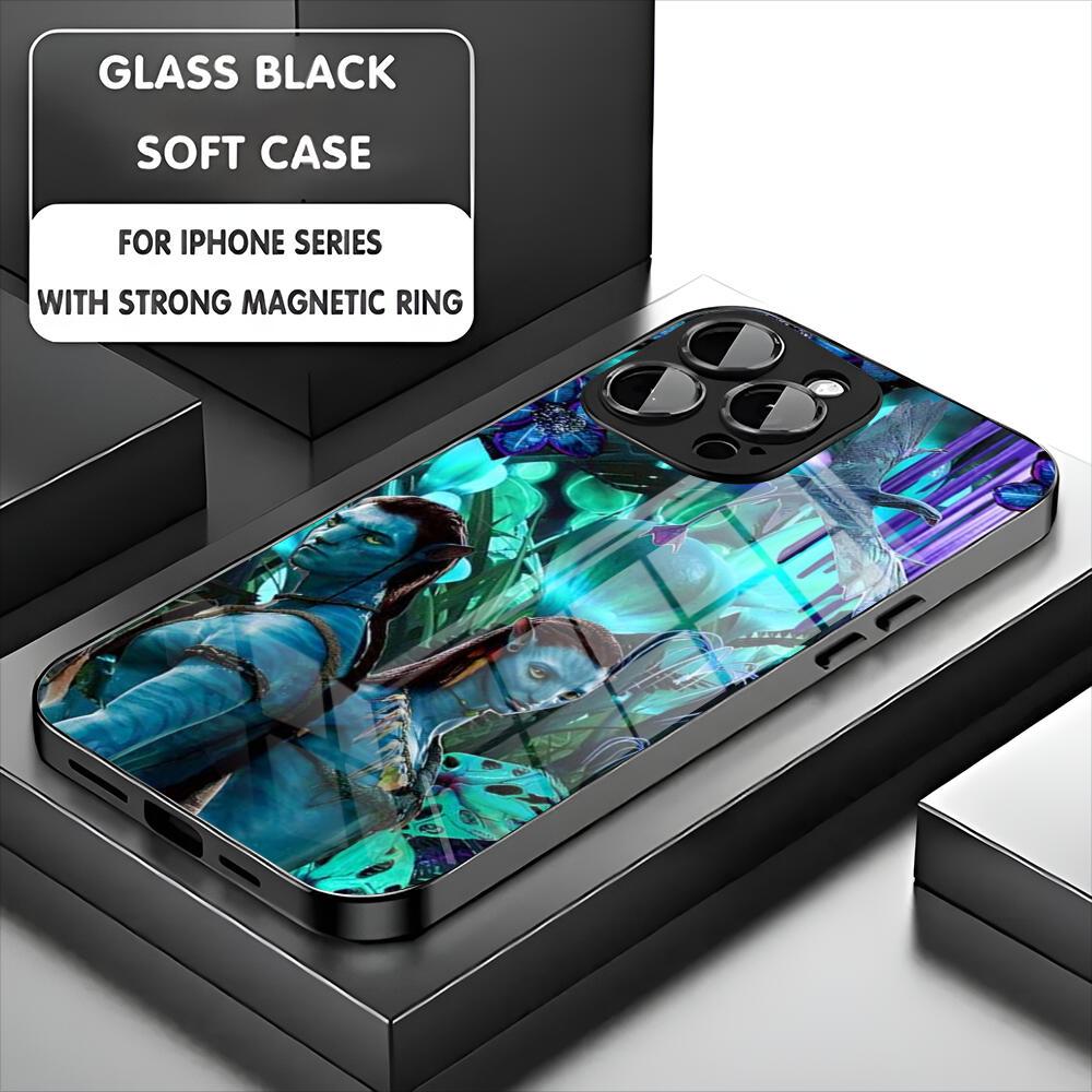 Чехол для телефона A-avatar для iPhone 17 16 15 14 13 11 12 Pro Max Mini Plus Магнитный стеклянный чехол для телефона
