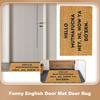 Забавный английский коврик для двери, коврик для входа в парадную дверь, коврик для крыльца из полиэстера