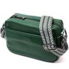 Bag with One Compartment for Stylish Women Made of Genuine Leather Vintage 22603 Green