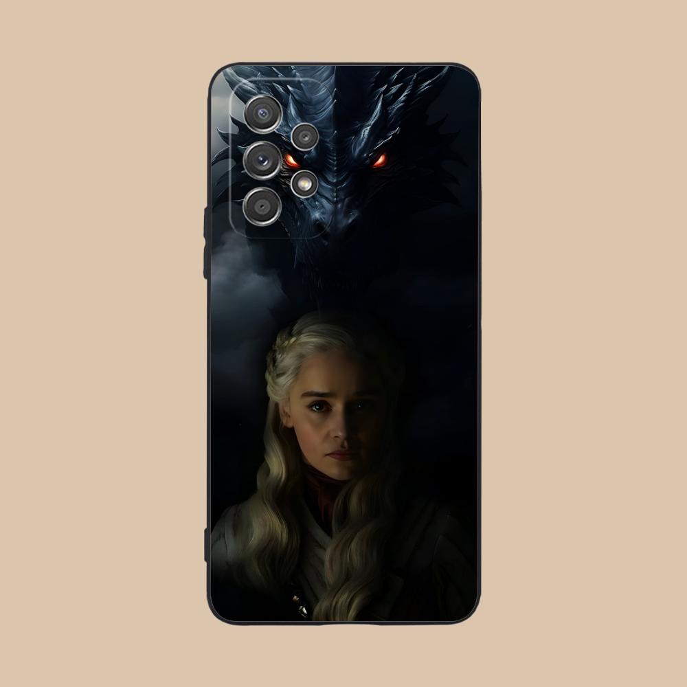 Dragon Queen Matte TPU Mobile Phone Case for Samsung Galaxy A56 55 54 53 52 51 36 35 34 23 16 15 5G Colorful Cover