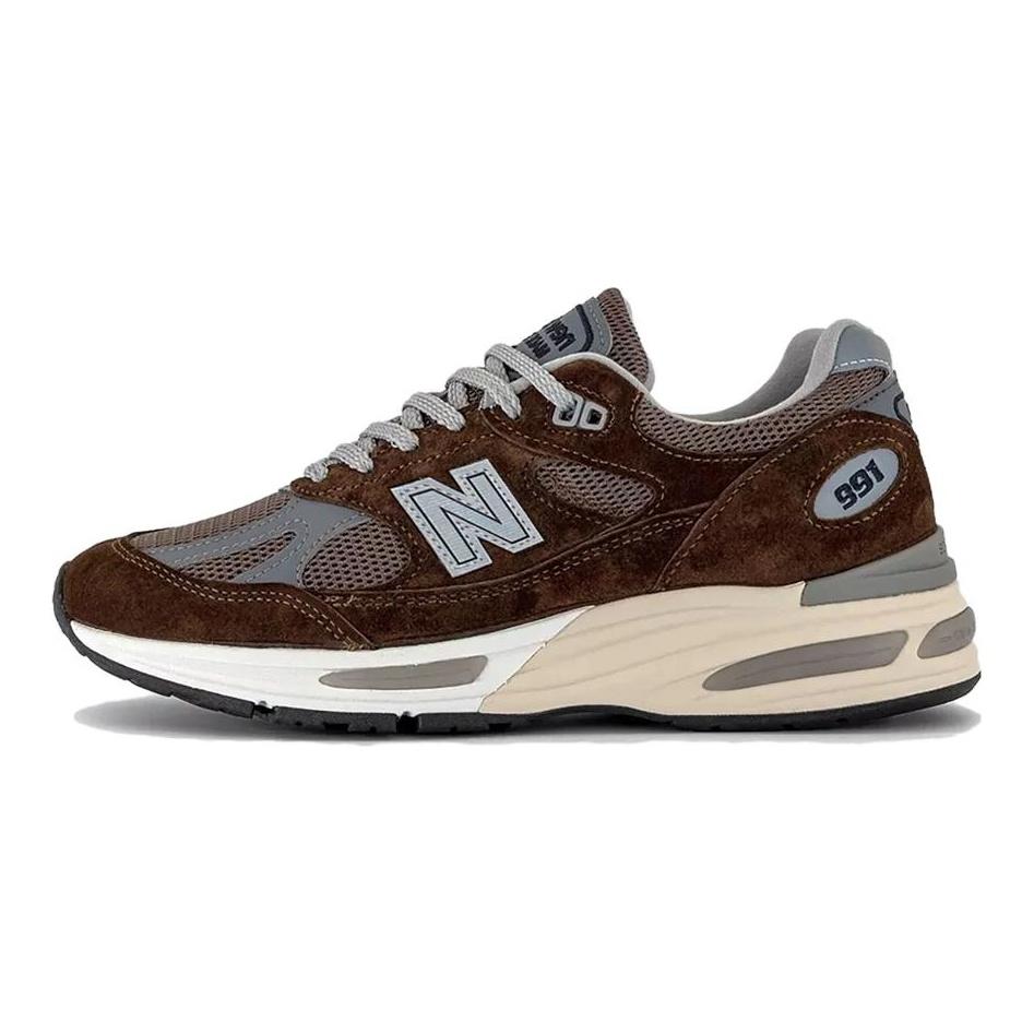 New Balance 991v2 Сделано в Англии Коричнево-серые Унисекс Кроссовки U991BG2