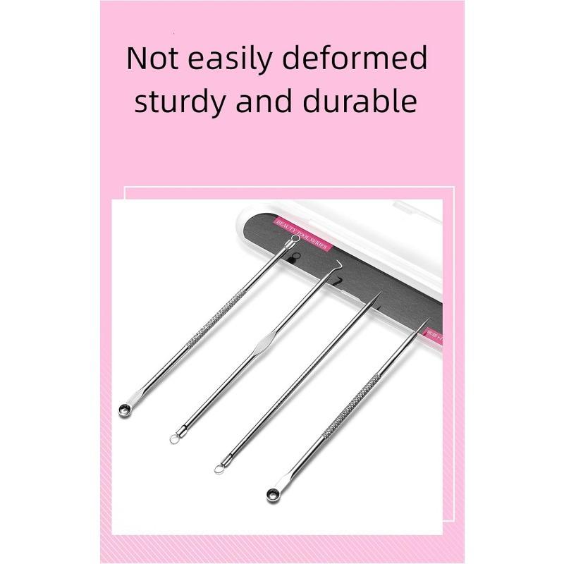 4PCS Acne Blackhead Comedone Removal Needles Black Dots Cleaner Black Head Pore Cleaner