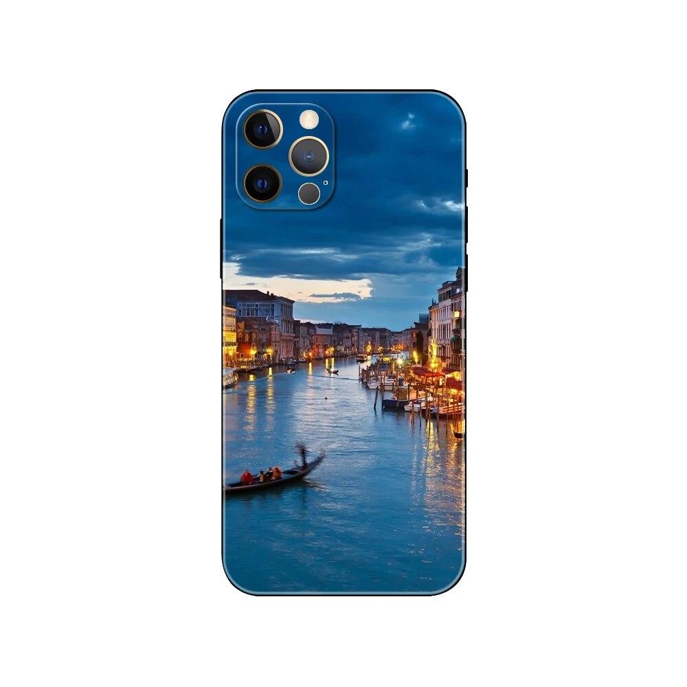 Чехол для телефона с пейзажем для iPhone Samsung Galaxy Redmi Xiaomi Oppo OnePlus Note SA 7 8 9 10 11 12 13 14 20 21 22 23 53 54 Pro Max Plus Ultra TPU Soft