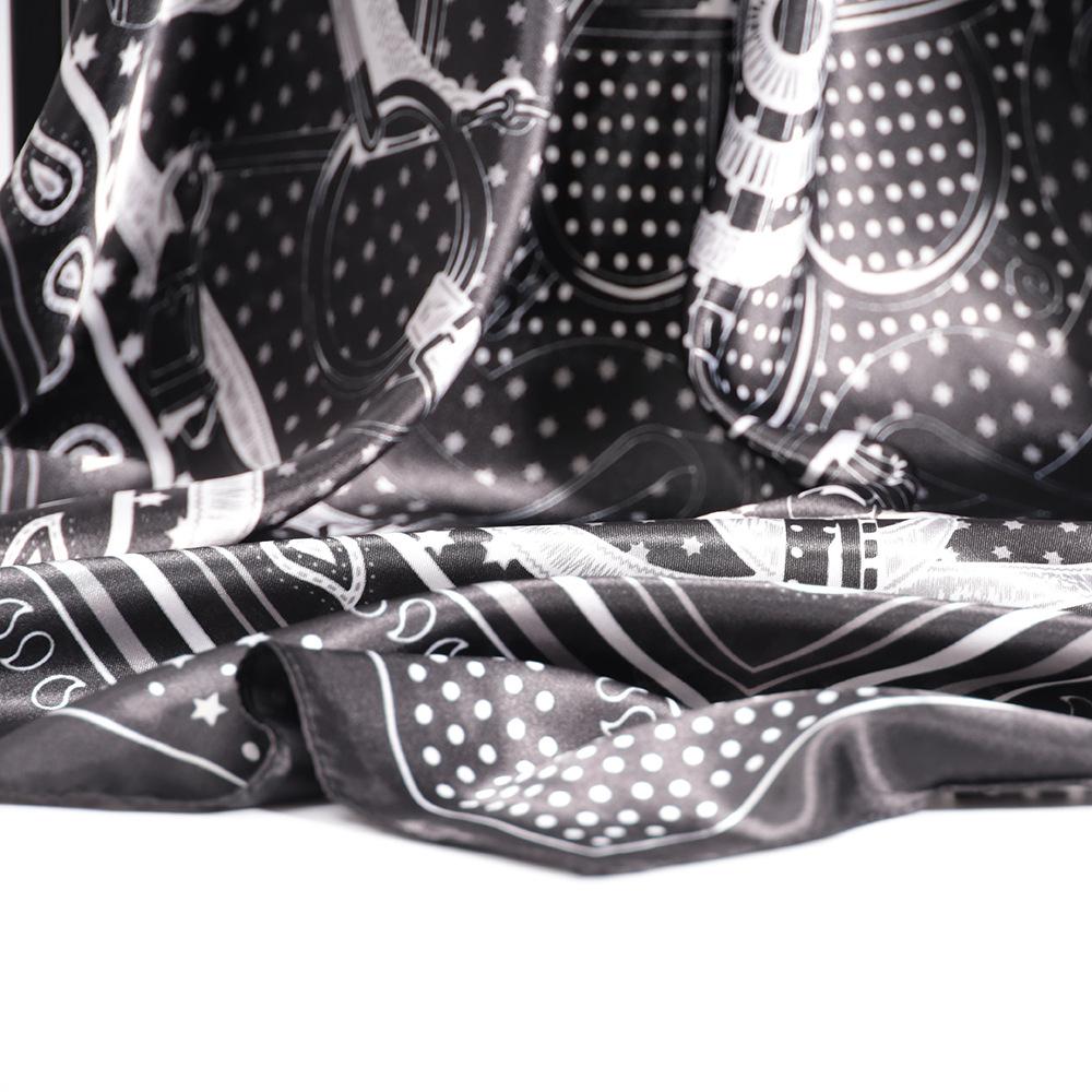 High-quality Luxurious Silk Scarves Headband Scarfs Neck Scarf For Women Chain Silk Scarf Women's Decorative Shawl