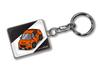MKJP Custom Key Chain Subaru WRX S4 VAG Late Base Black, Orange