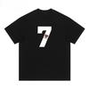 Charles Heart-shaped Digital Life Lucky Number Short-sleeved T-shirt for Men 2025 Summer New Style Loose Pure Cotton Couple