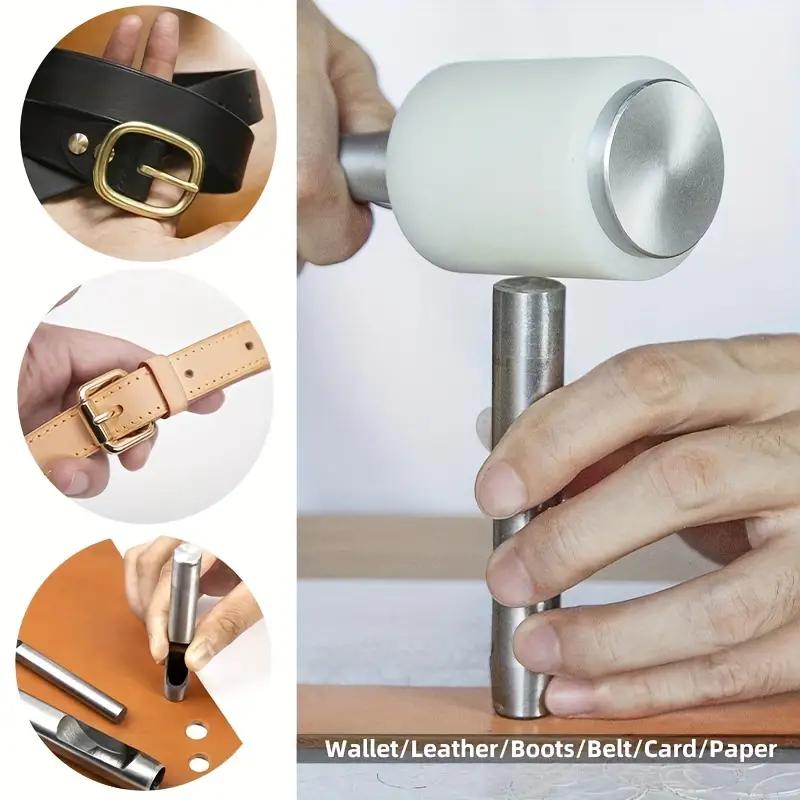 6/10 шт./набор инструментов для пробивки отверстий в коже, дырокол для круглого отверстия, аксессуары для шитья и кожевенного ремесла, набор для сверления и дырокола