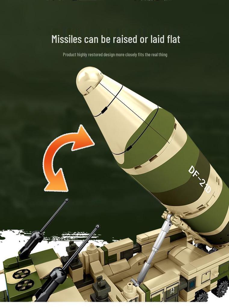Sengbao 105597 Модель-конструктор игрушка «Ракета Дунфэн-17»