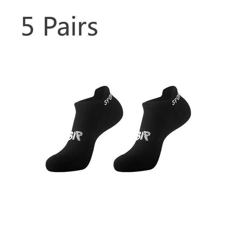 5 пар женских хлопковых носков с толстой мочалкой для марафона, профессиональных спортивных носков для бега