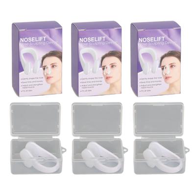 3шт зажимы для подъема носа, переносица, усилитель для похудения, силиконовый зажим для выпрямления носа