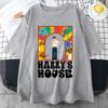 Женские футболки Harrys House 100% Хлопок Летние Унисекс с Графическим Принтом Короткий Рукав Оригинальность Срез Жизни Принт Индивидуализация