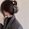 Pearl Music Note Hair Claw Zinc Zinc Zinc Alloy Treble Clef Hair Clip Exquisite   Makeup Hair Clips