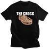 Мужские смешные футболки с принтом The Crock Rock Meme, летние с коротким рукавом, 100% хлопок, одежда для отдыха, новинка, графические футболки